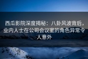 西瓜影院深度揭秘：八卦风波背后，业内人士在公司会议室的角色异常令人意外